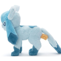 Officiële Pokemon knuffel Glaceon KutaKutaTatta 36cm lang Takara tomy (Medium)
